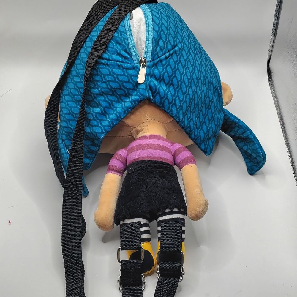 Coraline Plush Mini Backpack Big Head Flawed Missing Jacket - Picture 2 of 4